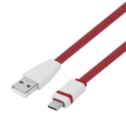 TB Kabel USB - USB C 1m. burgundowy, płaski