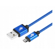 TB Kabel USB-Micro USB 2 m niebieski sznurek