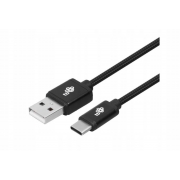 TB Kabel USB-USB C 2 m czarny sznurek