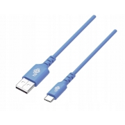 TB Kabel USB-USB C 1m silikonowy niebieski Quick