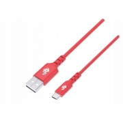 TB Kabel USB-USB C 1m silikonowy czerwony Quick