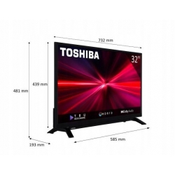 TOSHIBA Telewizor LED 32 cale 32W2163DG