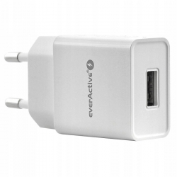 EVERACTIVE Ładowarka sieciowa 1xUSB 2,4A, 12W