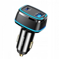 Ładowarka samochodowa 1xUSB + 1xUSB-C C24 120W