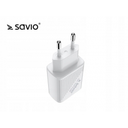 Ładowarka sieciowa SAVIO LA-04 USB Quick Charge