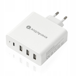 Ładowarka sieciowa 3xUSB, USB-C PD 60,5W, szybkie