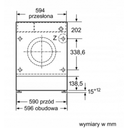 BOSCH Pralka do zabudowy WIW28541EU BI