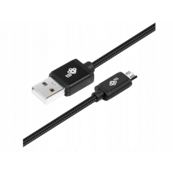 TB Kabel USB-Micro USB 2 m. czarny sznurek