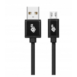 TB Kabel USB-Micro USB 2 m. czarny sznurek