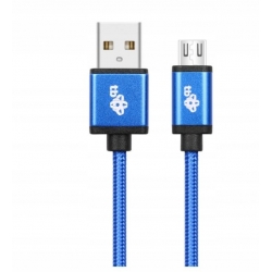 TB Kabel USB-Micro USB 2 m niebieski sznurek