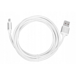 TB Kabel USB-Micro USB 2 m srebrny sznurek