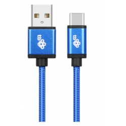 TB Kabel USB-USB C 2 m niebieski sznurek