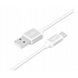 TB Kabel USB-USB C 2m srebrny sznurek