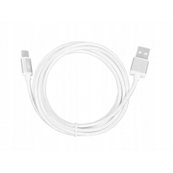 TB Kabel USB-USB C 2m srebrny sznurek