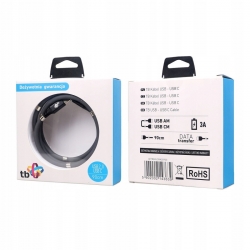 TB Kabel USB C - USB zwijany z magnetycznymi