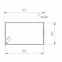 Zlewozmywak wpuszczany STONE 90 B-TG aluminium