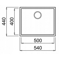 TEKA Zlew podwieszany SQUARE 50.40 TG szary