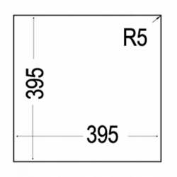 TEKA Zlew podwieszany SQUARE 40.40 TG Beżowy