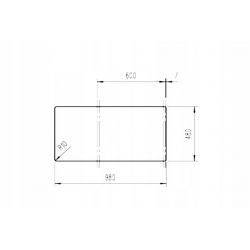 Zlewozmywak wpuszczany STONE 60 B-TG aluminium