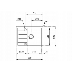 TEKA Zlewozmywak Astral 45 B-TG Aluminium