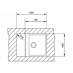 TEKA Zlewozmywak Astral 45 B-TG Aluminium