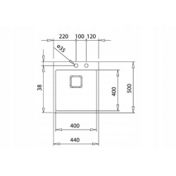 TEKA Zlewozmywak FORLINEA RS15 400.400