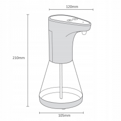 PROMEDIX Dozownik dypenser do płynow PR-530 480ml