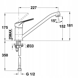 TEKA MTP 913 TG Bateria kuchenna carbon