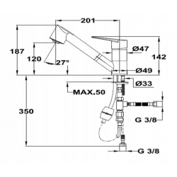 TEKA Bateria kuchenna MTN 979 chrom