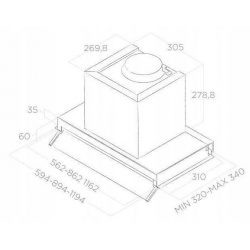 ELICA Okap BOX IN PLUS IXGL/A/60
