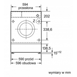 BOSCH Pralka do zabudowy WIW24341EU