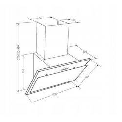 AKPO Okap WK-4 Juno eco 60 czarny