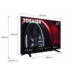 TOSHIBA Telewizor LED 43 cale 43L2163DG