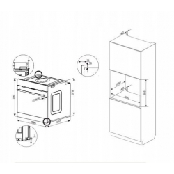 AMICA Piekarnik ED97617BA+ X-TYPE STEAM