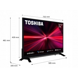 TOSHIBA Telewizor LED 32 cale 32LA2B63DG