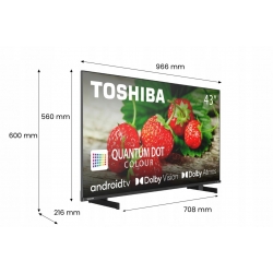 TOSHIBA Telewizor QLED 43 cale 43QA5D63DG