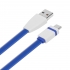TB Kabel USB - USB C 1m. niebieski, płaski