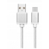 TB Kabel USB-USB C 2m srebrny sznurek