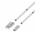 TB Kabel USB C- USB biały zwijany z magnetycznymi