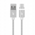 TB Kabel magnetyczny USB C - USB srebrny 1 m