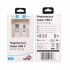TB Kabel magnetyczny USB C - USB srebrny 1 m